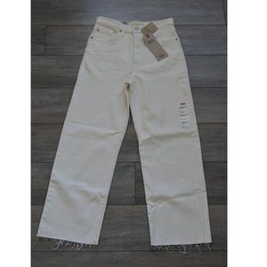 Levi’s Ribcage Straight Ankle Jean Cream 25x27